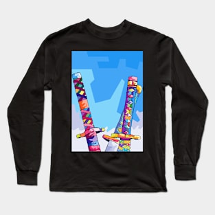 Katanas Zoro Pop Art Long Sleeve T-Shirt